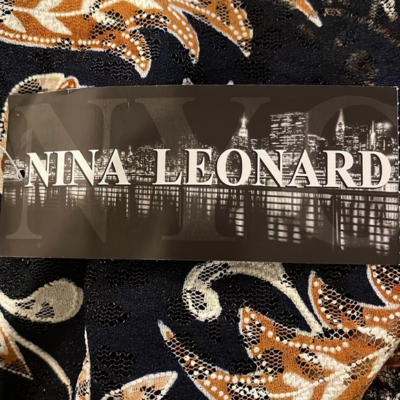 Nina Leonard Floral Lace Handkerchief Sundress S FREE SHIP - Picture 6 of 6